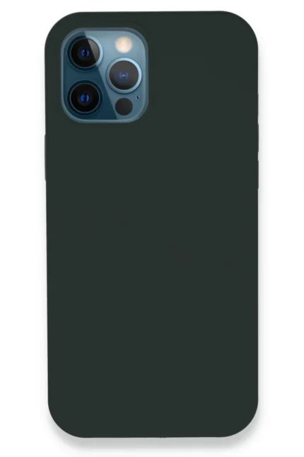 Uray store Apple iPhone 12 Pro Kılıf Lansman Legant Silikon - Koyu Yeşil