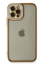 Uray store Apple iPhone 12 Pro Kılıf Liva Lens Silikon - Beyaz - Görsel 2
