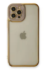 Uray store Apple iPhone 12 Pro Kılıf Liva Lens Silikon - Lila - Görsel 2