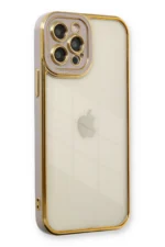 Uray store Apple iPhone 12 Pro Kılıf Liva Lens Silikon - Lila