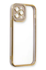 Uray store Apple iPhone 12 Pro Kılıf Liva Lens Silikon - Lila - Görsel 4
