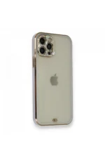 Uray store Apple iPhone 12 Pro Kılıf Liva Taşlı Silikon - Mor - Görsel 2