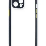 Uray store Apple iPhone 12 Pro Kılıf Miami Şeffaf Silikon - Lacivert