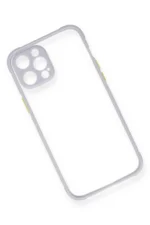Uray store Apple iPhone 12 Pro Kılıf Miami Şeffaf Silikon - Lila - Görsel 3