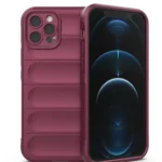 Uray store Apple iPhone 12 Pro Kılıf Optimum Silikon - Bordo