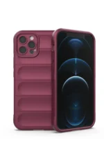 Uray store Apple iPhone 12 Pro Kılıf Optimum Silikon - Bordo