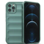 Uray store Apple iPhone 12 Pro Kılıf Optimum Silikon - Koyu Yeşil