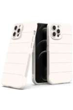 Uray store Apple iPhone 12 Pro Kılıf Optimum Silikon - Krem - Görsel 2