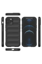 Uray store Apple iPhone 12 Pro Kılıf Optimum Silikon - Siyah - Görsel 3