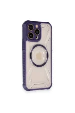 Uray store Apple iPhone 12 Pro Kılıf Prag Magneticsafe Kapak - Derin Mor - Görsel 2