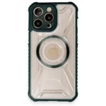 Uray store Apple iPhone 12 Pro Kılıf Prag Magneticsafe Kapak - Koyu Yeşil