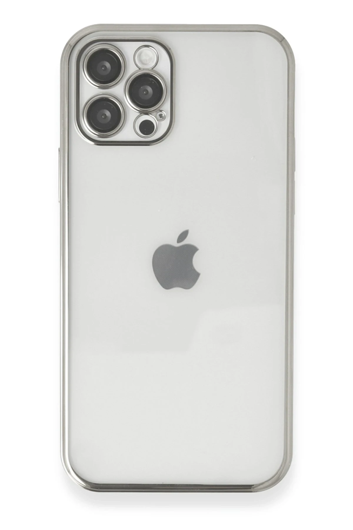 newface-iphone-12-pro-kilif-razer-lensli-silikon-gumus-default Uray store Apple iPhone 12 Pro Kılıf Razer Lensli Silikon - Gümüş - Görsel 1