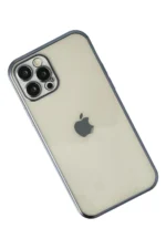 Uray store Apple iPhone 12 Pro Kılıf Razer Lensli Silikon - Lacivert - Görsel 2