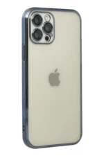 Uray store Apple iPhone 12 Pro Kılıf Razer Lensli Silikon - Lacivert - Görsel 3