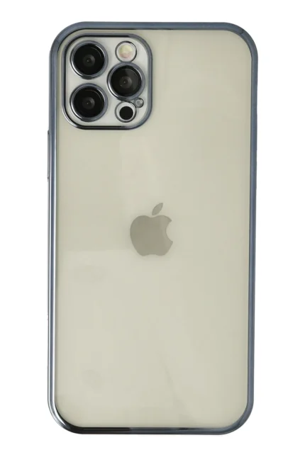 Uray store Apple iPhone 12 Pro Kılıf Razer Lensli Silikon - Lacivert