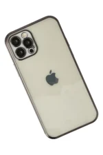 Uray store Apple iPhone 12 Pro Kılıf Razer Lensli Silikon - Siyah - Görsel 2