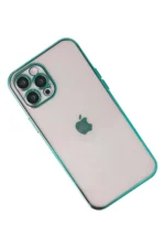 Uray store Apple iPhone 12 Pro Kılıf Razer Lensli Silikon - Yeşil - Görsel 3