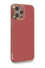 Uray store Apple iPhone 12 Pro Kılıf Volet Silikon - Kırmızı