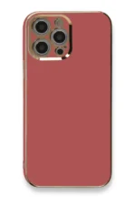 Uray store Apple iPhone 12 Pro Kılıf Volet Silikon - Kırmızı - Görsel 3