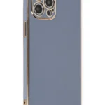 Uray store Apple iPhone 12 Pro Kılıf Volet Silikon - Mavi