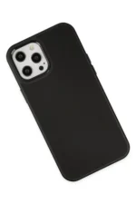 Uray store Apple iPhone 12 Pro Max Kılıf Asya Deri Silikon - Siyah - Görsel 3