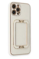 Uray store Apple iPhone 12 Pro Max Kılıf Coco Elit Kapak - Beyaz - Görsel 2