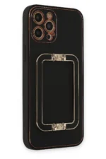 Uray store Apple iPhone 12 Pro Max Kılıf Coco Elit Kapak - Siyah - Görsel 2