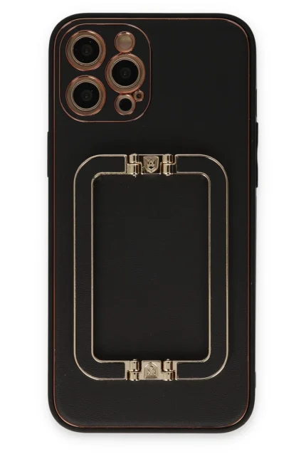 Uray store Apple iPhone 12 Pro Max Kılıf Coco Elit Kapak - Siyah
