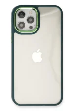 Uray store Apple iPhone 12 Pro Max Kılıf Dora Kapak - Haki Yeşil - Görsel 3