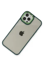 Uray store Apple iPhone 12 Pro Max Kılıf Dora Kapak - Haki Yeşil - Görsel 4