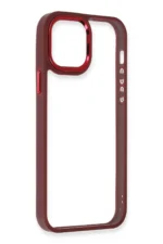 Uray store Apple iPhone 12 Pro Max Kılıf Dora Kapak - Kırmızı - Görsel 2