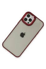 Uray store Apple iPhone 12 Pro Max Kılıf Dora Kapak - Kırmızı - Görsel 4