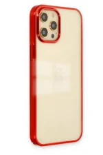 Uray store Apple iPhone 12 Pro Max Kılıf Element Silikon - Kırmızı - Görsel 2