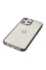 Uray store Apple iPhone 12 Pro Max Kılıf Element Silikon - Mor - Görsel 4