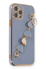 Uray store Apple iPhone 12 Pro Max Kılıf Esila Silikon - Gri