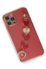 Uray store Apple iPhone 12 Pro Max Kılıf Esila Silikon - Kırmızı - Görsel 3