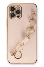 Uray store Apple iPhone 12 Pro Max Kılıf Esila Silikon - Pudra - Görsel 2