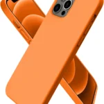 Uray store Apple iPhone 12 Pro Max Kılıf First Silikon - Turuncu