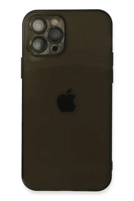 Uray store Apple iPhone 12 Pro Max Kılıf Fly Lens Silikon - Siyah