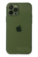 Uray store Apple iPhone 12 Pro Max Kılıf Fly Lens Silikon - Yeşil