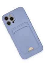 Uray store Apple iPhone 12 Pro Max Kılıf Kelvin Kartvizitli Silikon - Lila - Görsel 2