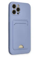 Uray store Apple iPhone 12 Pro Max Kılıf Kelvin Kartvizitli Silikon - Lila - Görsel 3
