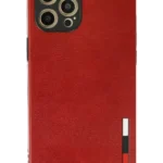 Uray store Apple iPhone 12 Pro Max Kılıf Loop Deri Silikon - Kırmızı