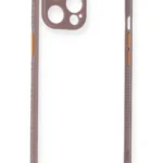 Uray store Apple iPhone 12 Pro Max Kılıf Miami Şeffaf Silikon - Açık Mor