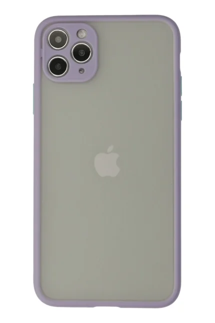 Uray store Apple iPhone 12 Pro Max Kılıf Montreal Silikon Kapak - Mor