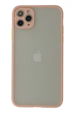Uray store Apple iPhone 12 Pro Max Kılıf Montreal Silikon Kapak - Pembe