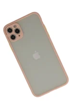 Uray store Apple iPhone 12 Pro Max Kılıf Montreal Silikon Kapak - Pembe - Görsel 3