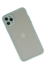 Uray store Apple iPhone 12 Pro Max Kılıf Montreal Silikon Kapak - Turkuaz - Görsel 3