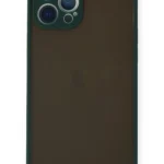 Uray store Apple iPhone 12 Pro Max Kılıf Montreal Silikon Kapak - Yeşil