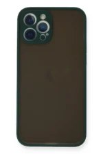 Uray store Apple iPhone 12 Pro Max Kılıf Montreal Silikon Kapak - Yeşil